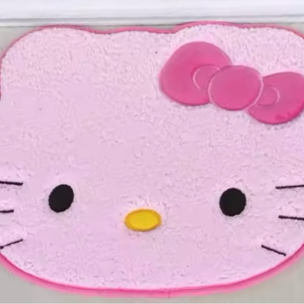 COPY - Hello Kitty Large Plush Bath Mat/Area Rug 33"wide x 27"tall